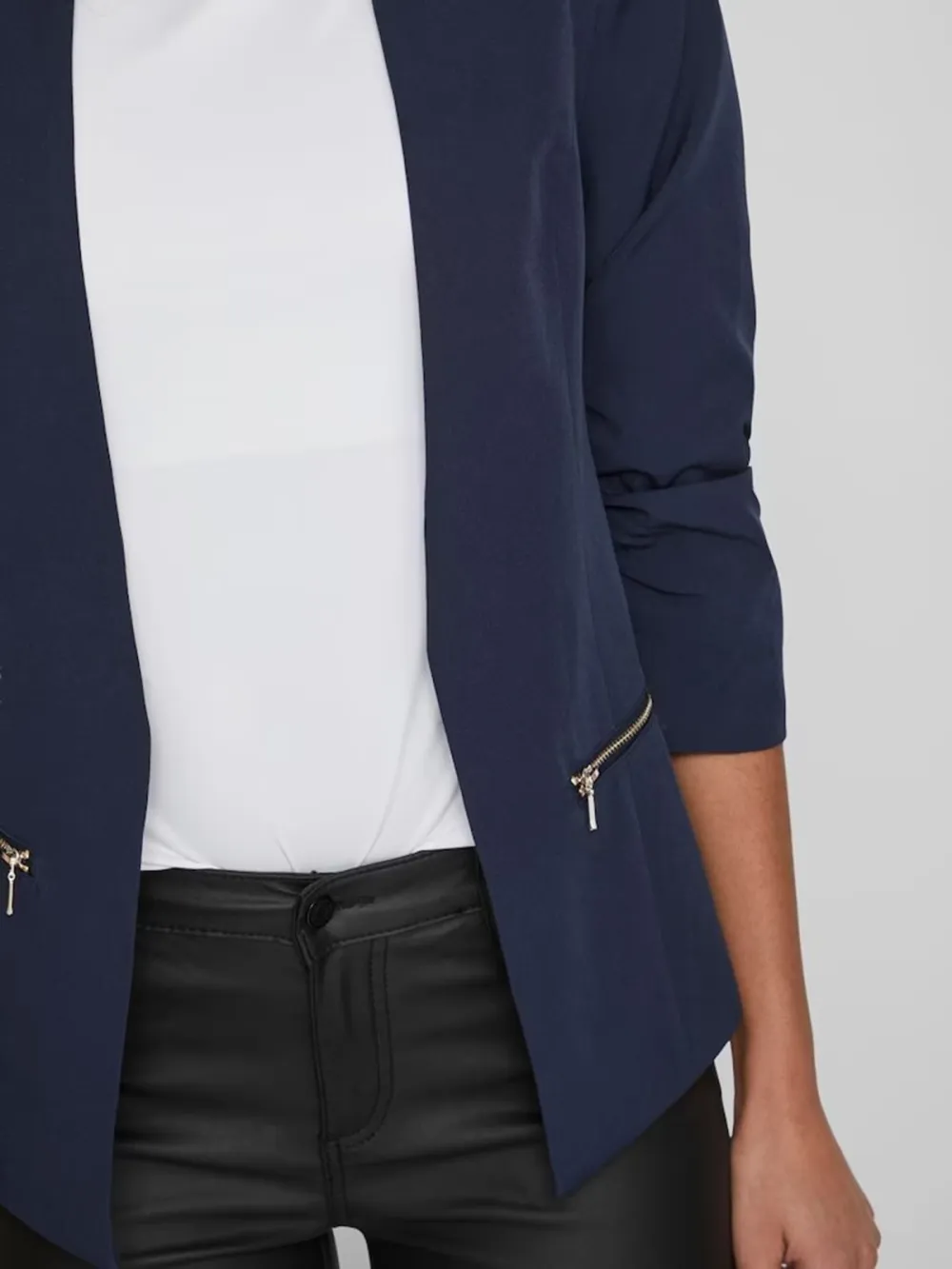 Plain Colored  No Lining Blazer