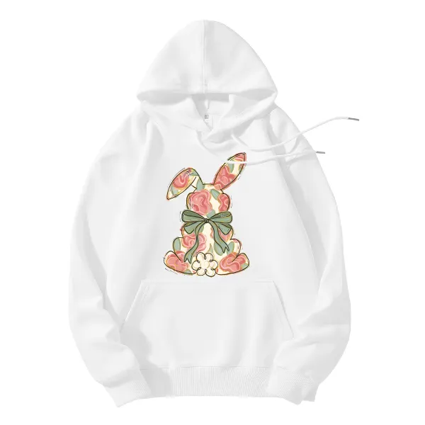 Floral Easter Bunny Hoodie