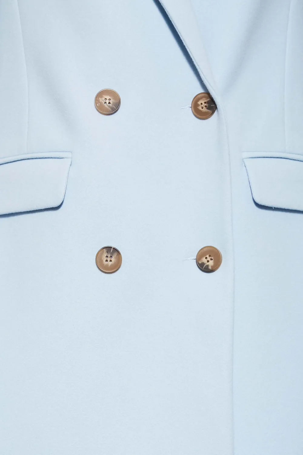 LTS Tall Navy Blue Double Breasted Brushed Jacket