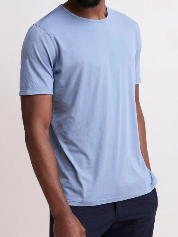 Comfortable Casual Breathable Powder Blue T-Shirt