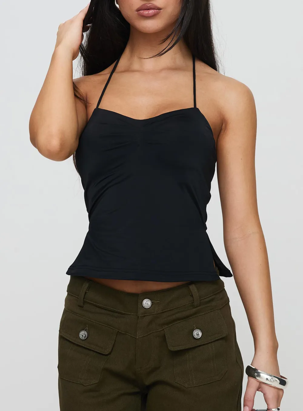 White Spaghetti Strap Tank Top