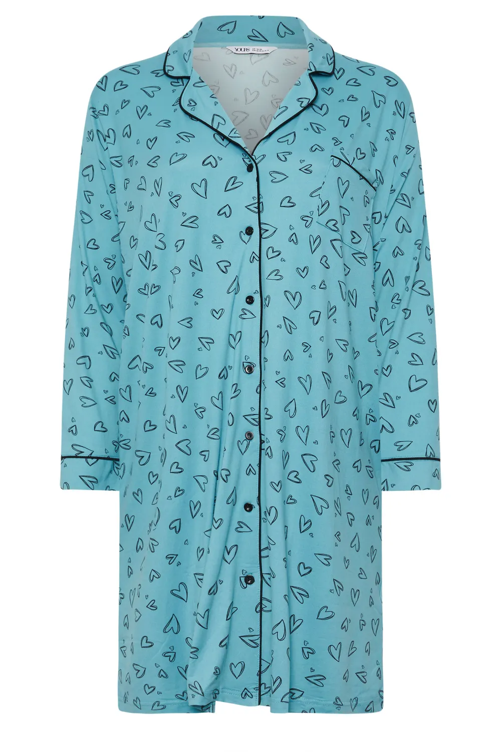 YOURS Curve Red Check Print Soft Touch Nightshirt