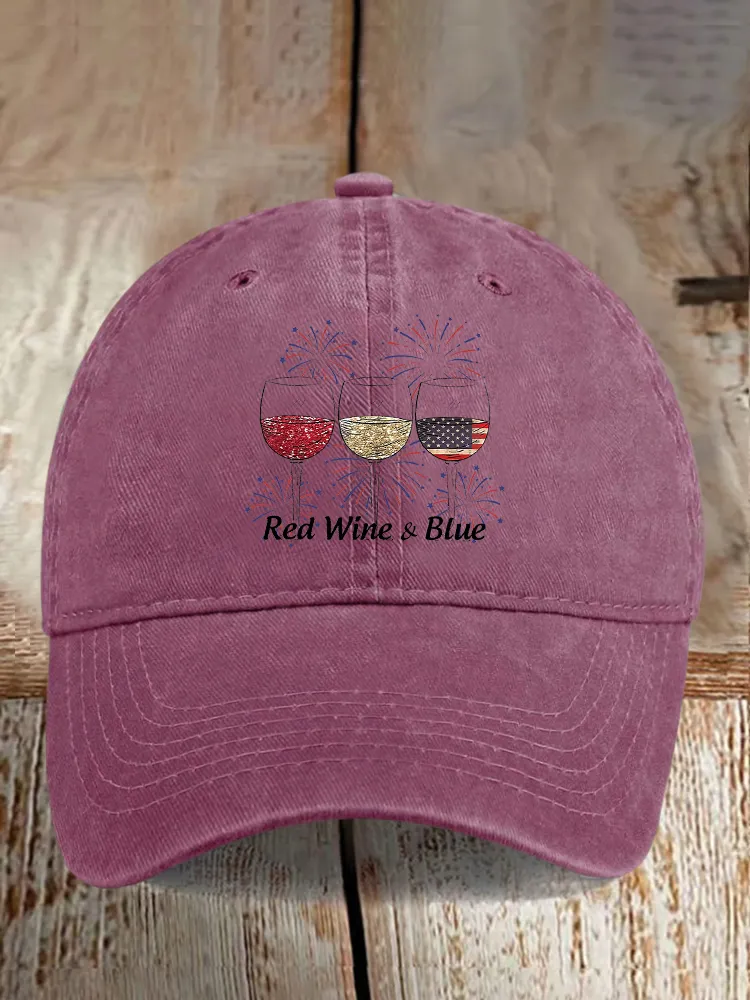 Red Wine And Blue Baseball Caps