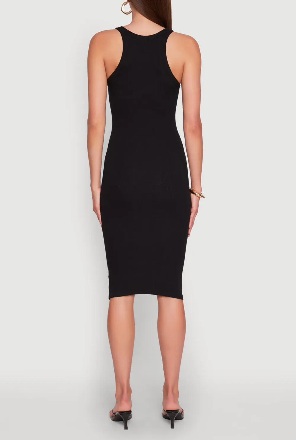 Solid Color Sleeveless Dress