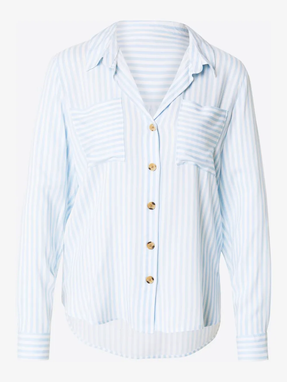 Striped Long Sleeve Casual Style Blouses