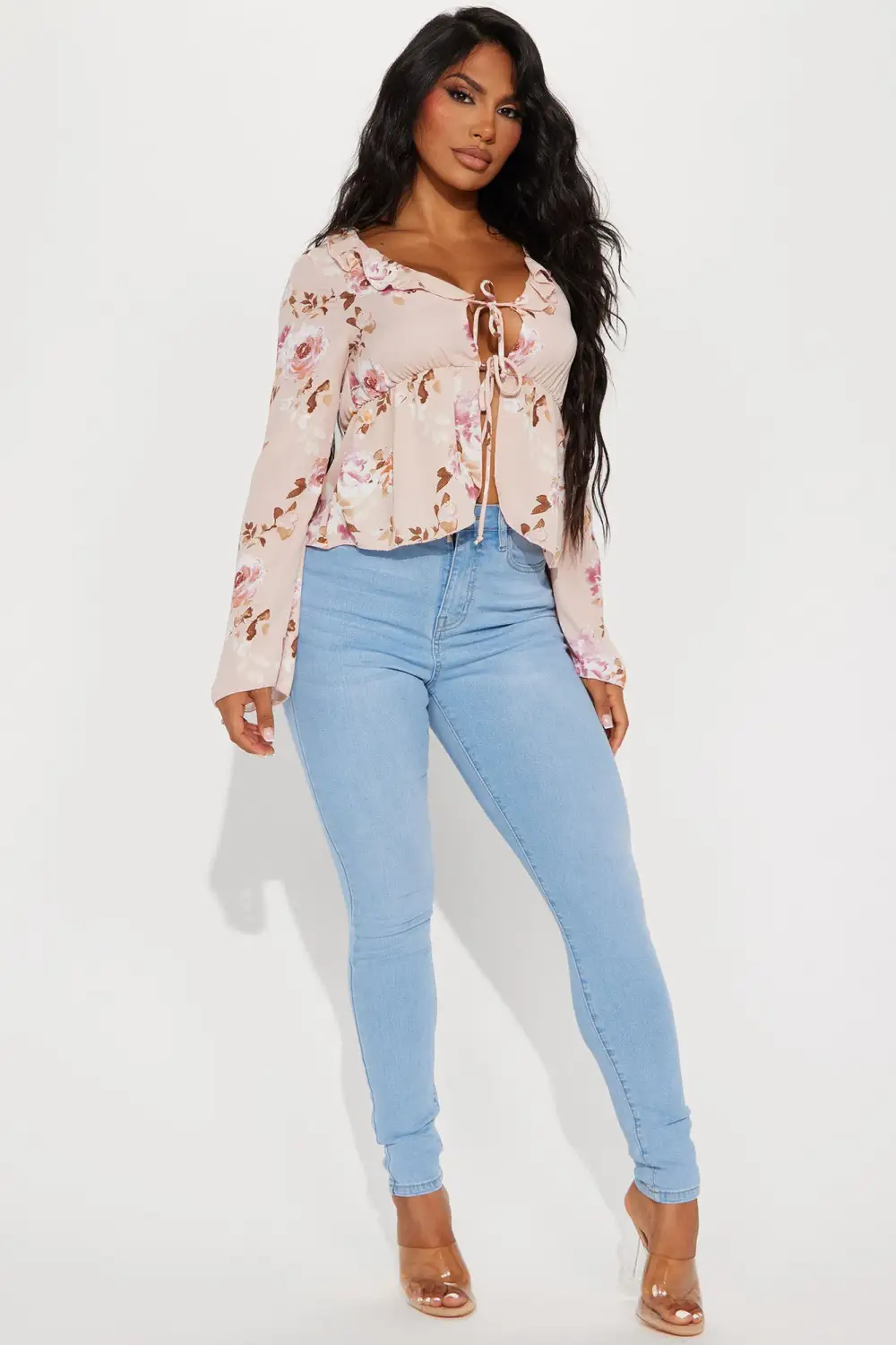 Travel With Floral Top - Pink/combo