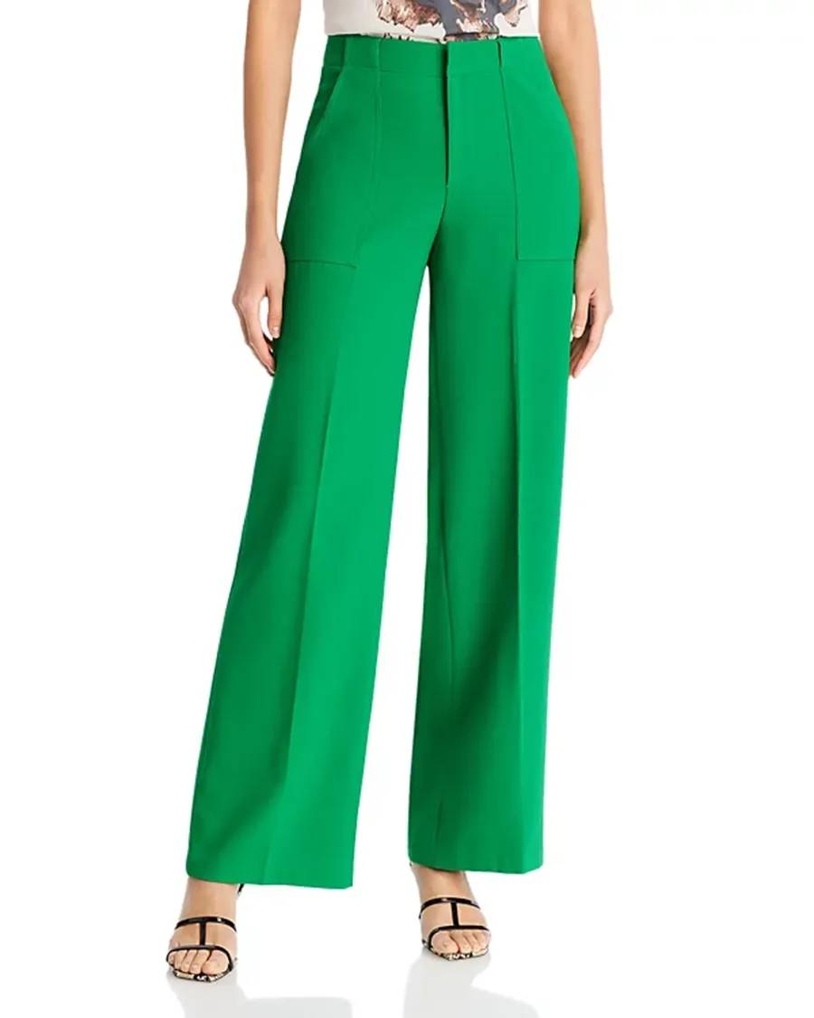 Belt Loops Wide Leg Pants