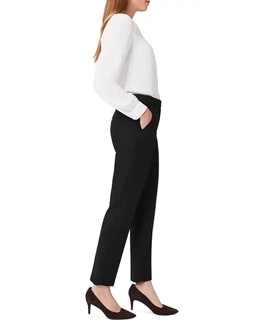 Banded Waist Slim Leg Pants