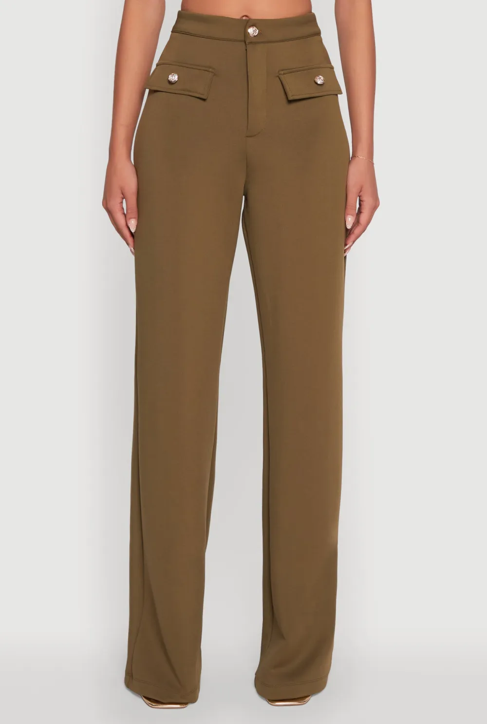 High Waisted Wide Leg Pants
