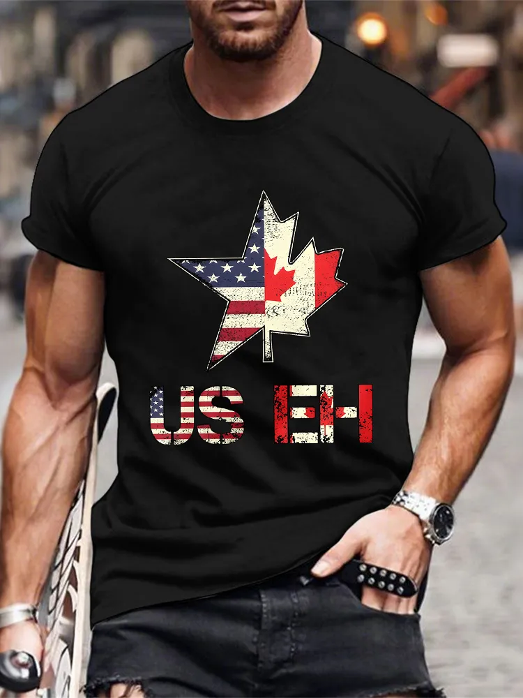 Men'S We Are Canada Strong We Will Never Yield To Tru.p T-Shirt