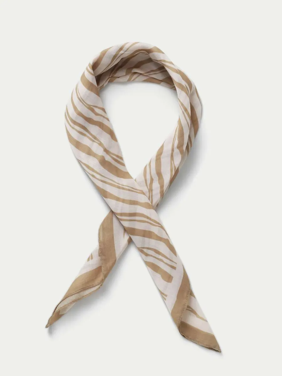 Striped Print Scarf