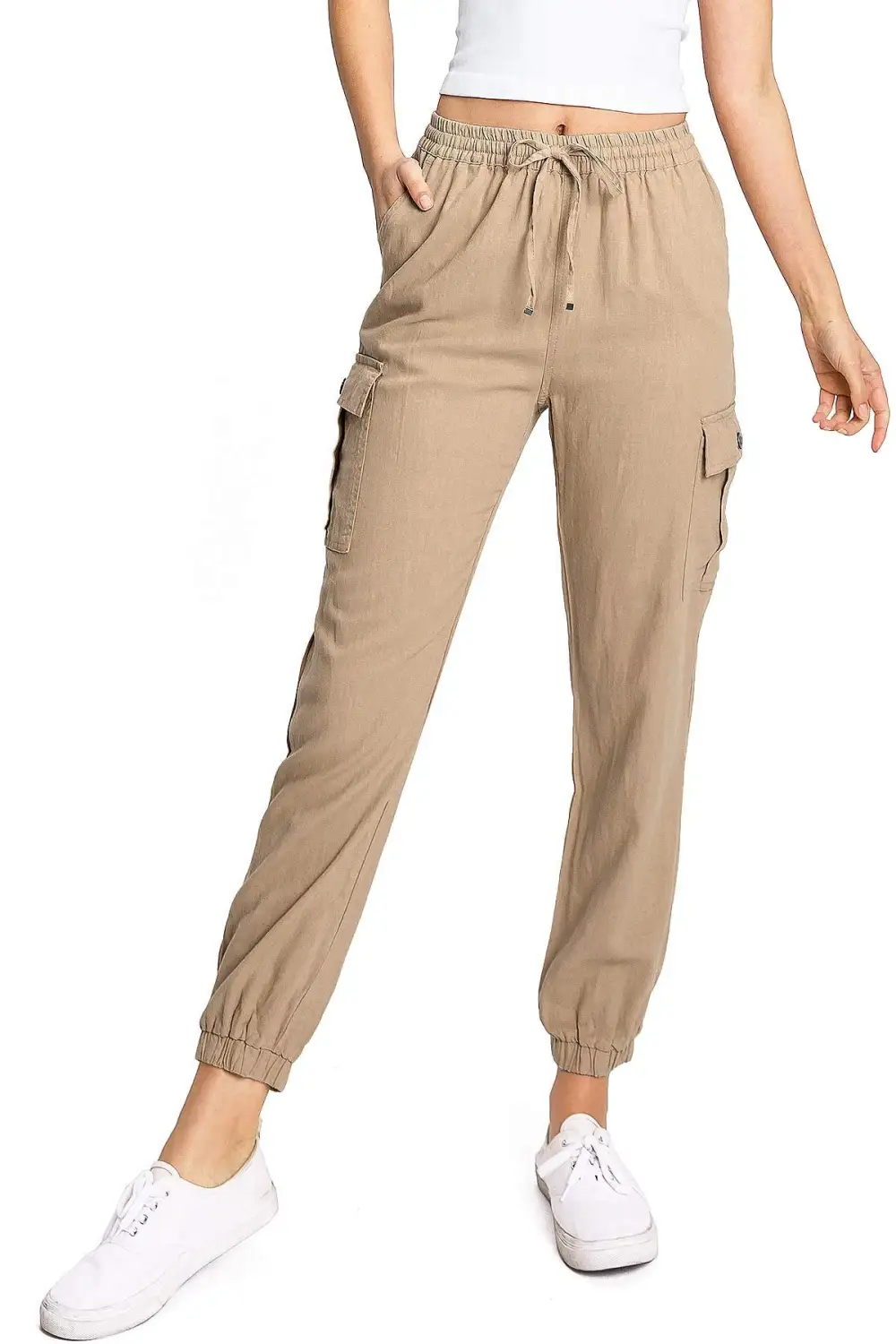 Linen Joggers with Pockets
