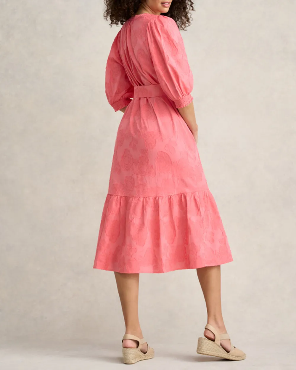 Smock Detail Cotton Dress