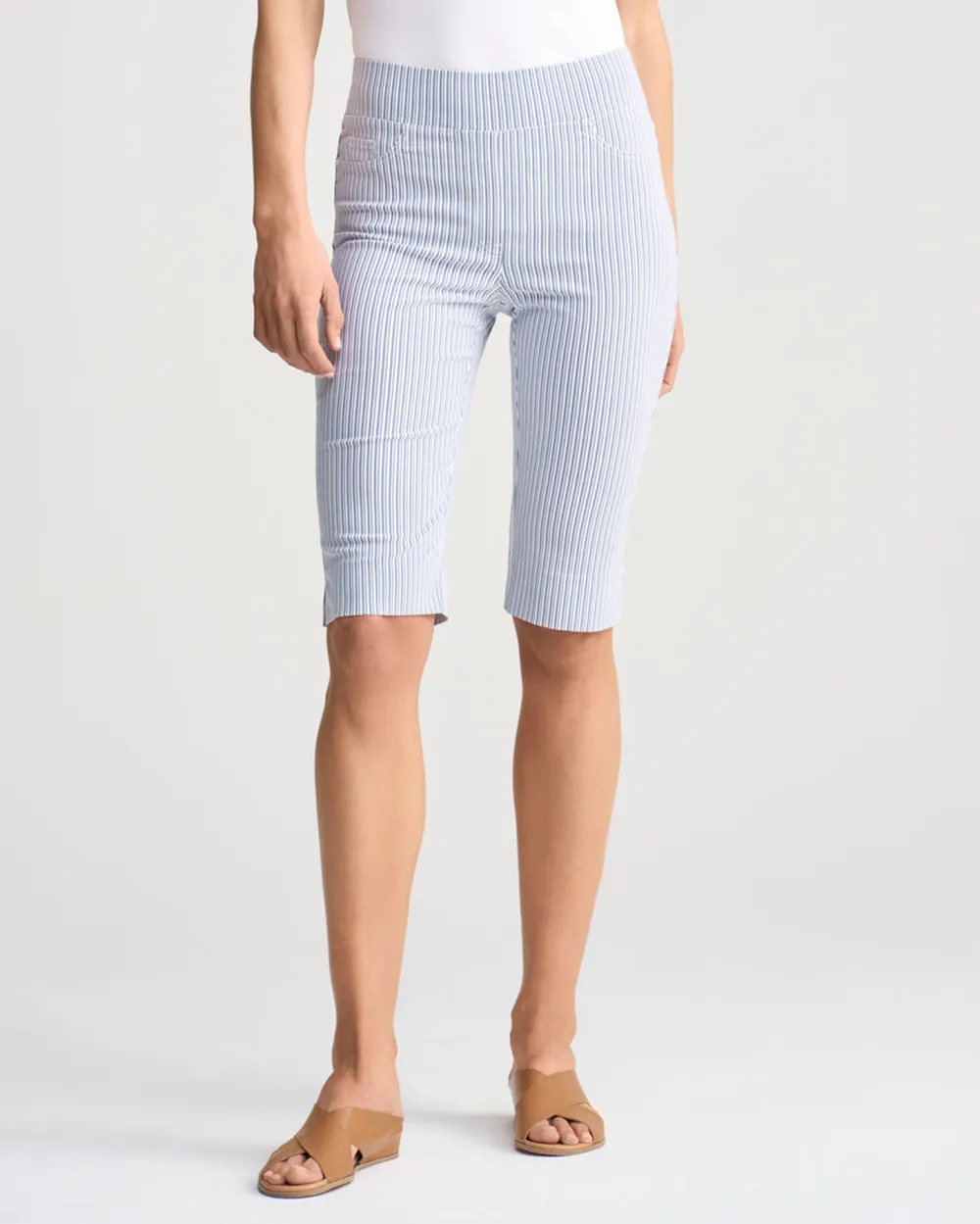 Checkered Knee Length Shorts