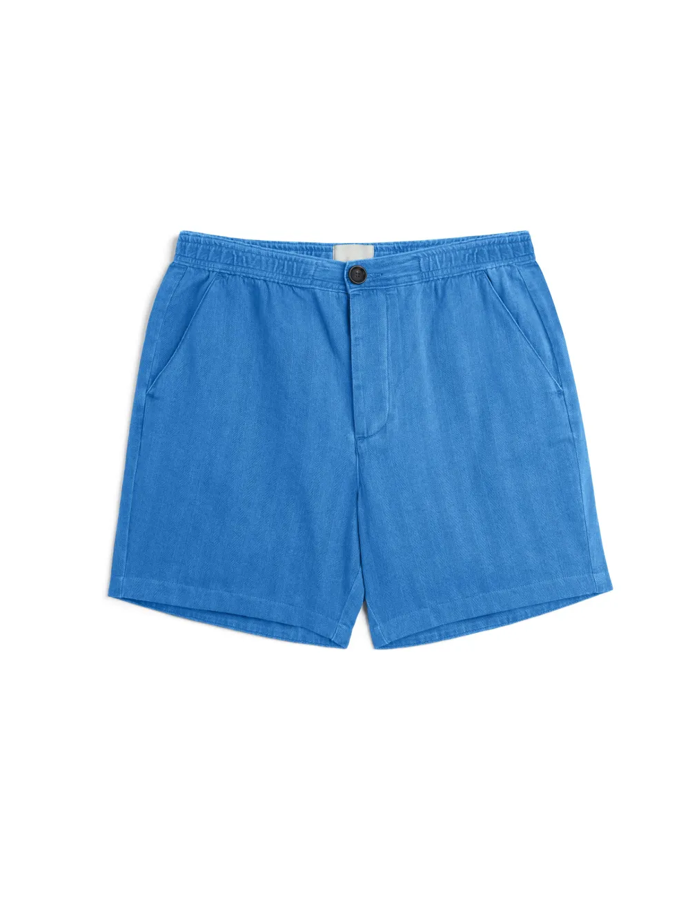 Indigo Straight-Leg Cotton Shorts