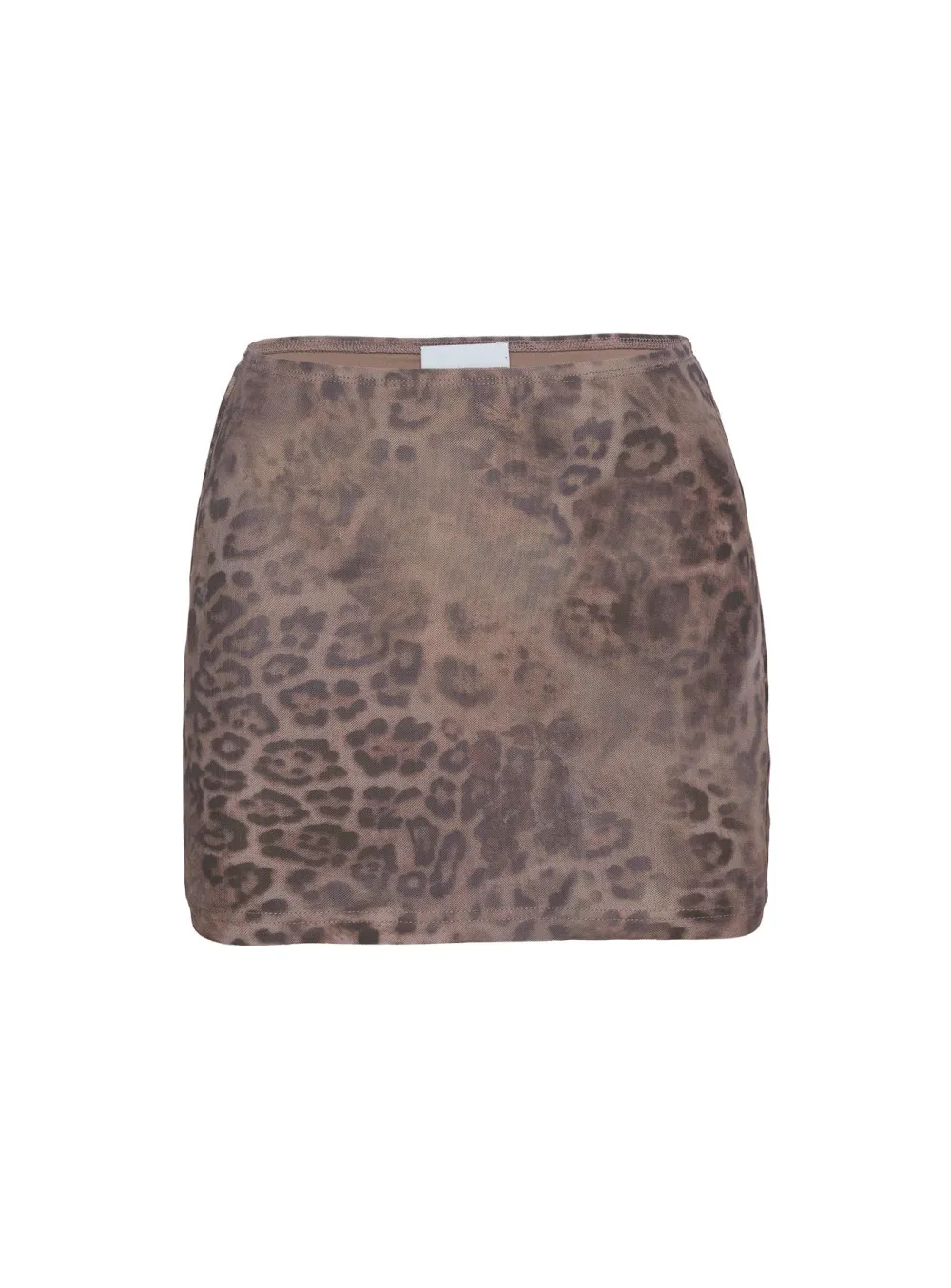 Leopard Print Mini Skirt