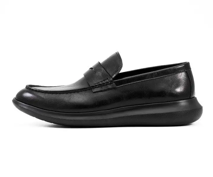 Black Polished Loafers