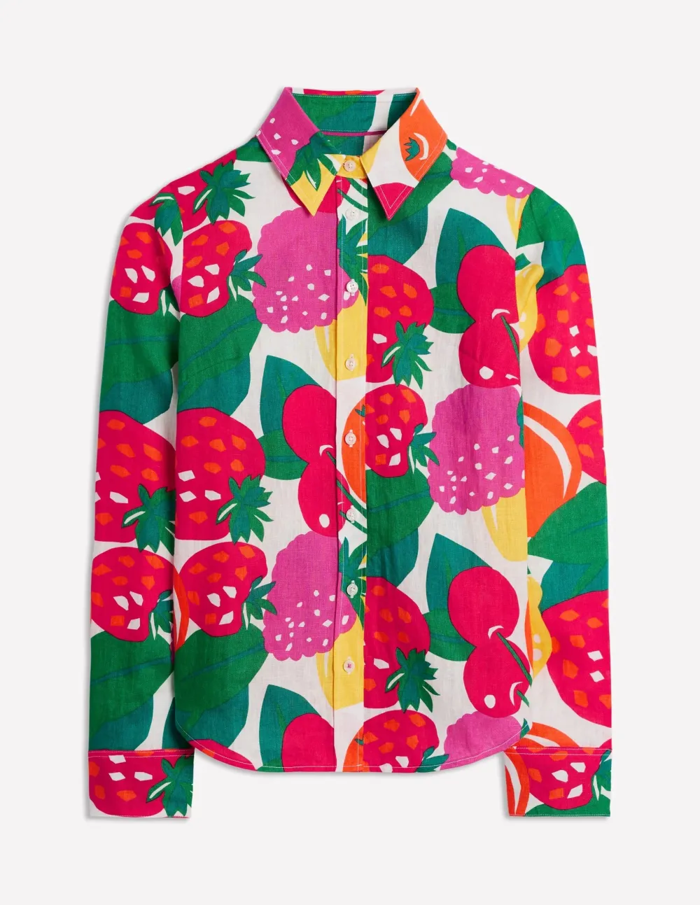 All-Over Print Linen Shirt