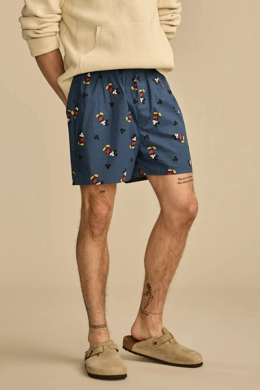 Elastic Waist Mickey Friends Printed Short