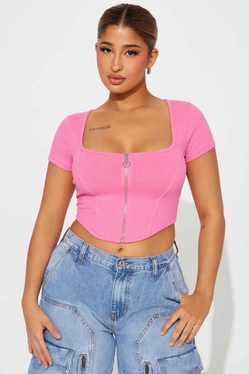 Making Changes Ribbed Top - Pink