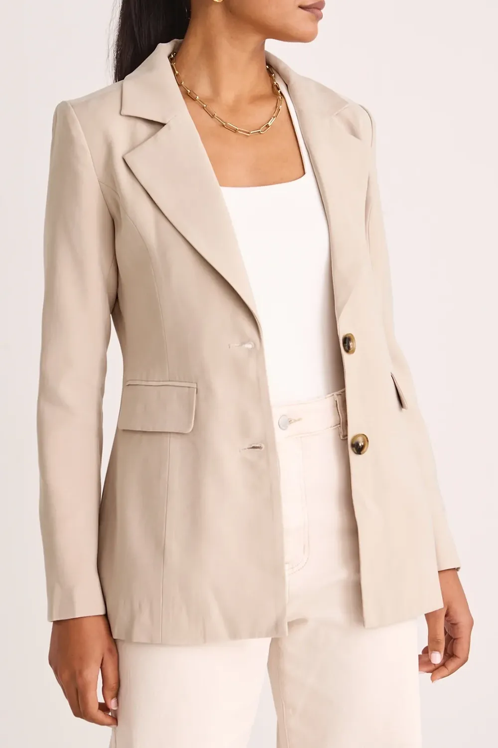 Soft Touch Cinched Waist Blazer