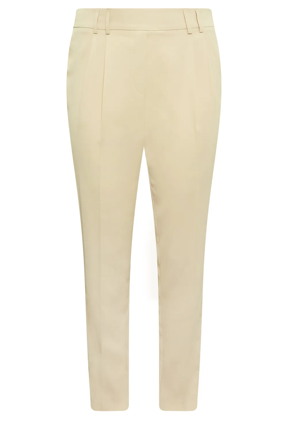 YOURS Curve Blue Double Belted Tapered Trousers