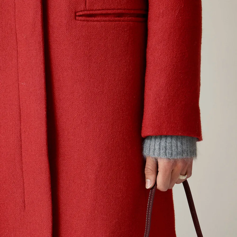 Topcoat Wool-Blend Melton