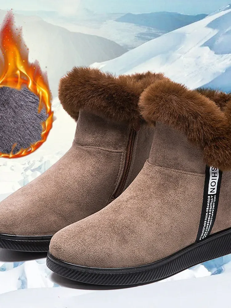 Fleece Warm Non Slip Cloth Short Snow Boots