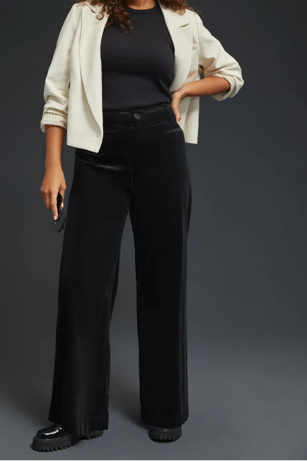 Colette Corduroy Wide-Leg Pants