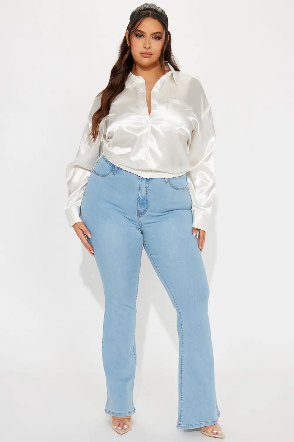 Katana Satin Shirt - Off White