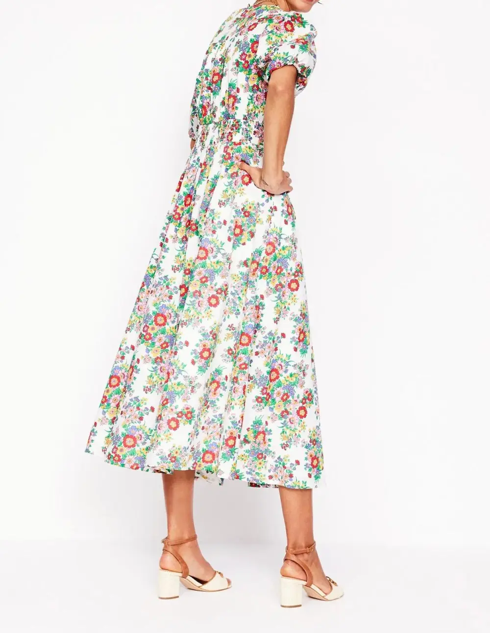 Lillian Cotton Midi Dress