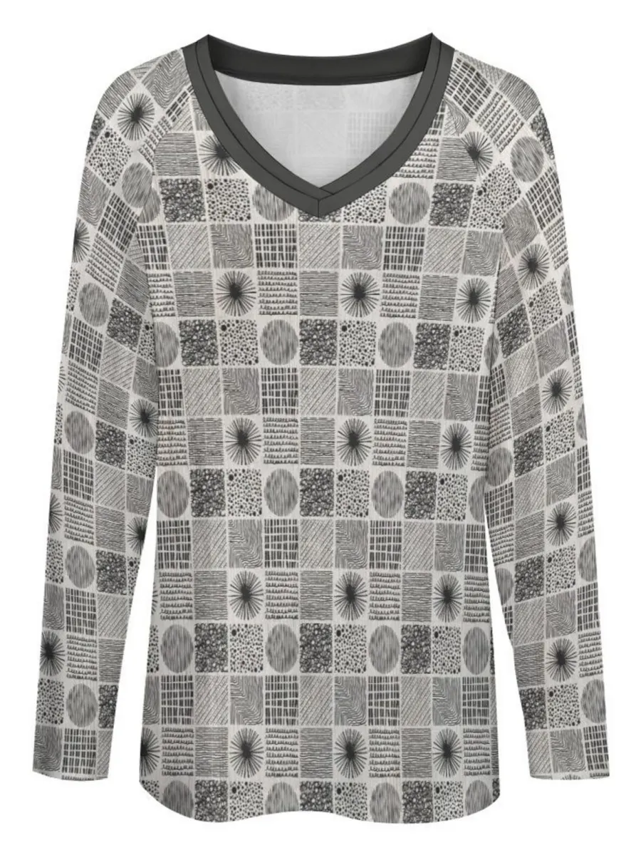 Doodle Patch Long Sleeve Top