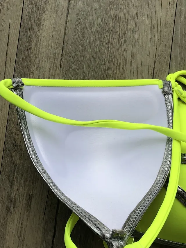 Women's Swimwear Bikini 2 Piece Normal Swimsuit Open Back Cut Out Sexy Leopard Color Block Leopard Print Black Pink Wine Dusty Rose Camisole Strap Bathing Suits New Vacation Sexy