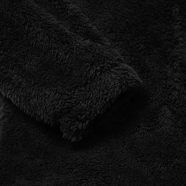 Women's Flannel Adult Onesies Onesie Pajamass Pajama for Adult Jumpsuits Nighty Pure Color Simple Comfort Party Home Christmas  Warm Gift Hoodie Long Sleeve Fall Winter Black