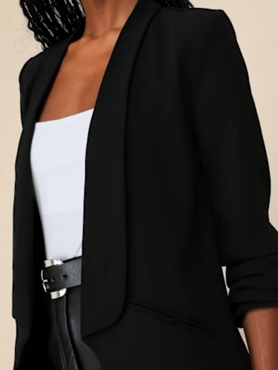 Open Front Casual Blazer