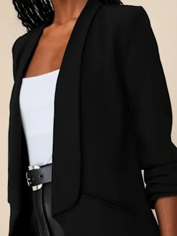 Open Front Casual Blazer