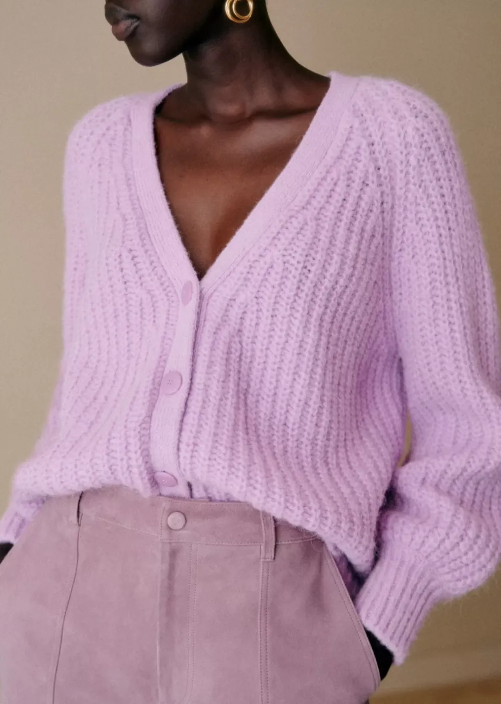 Button Front Cardigan Knitwear