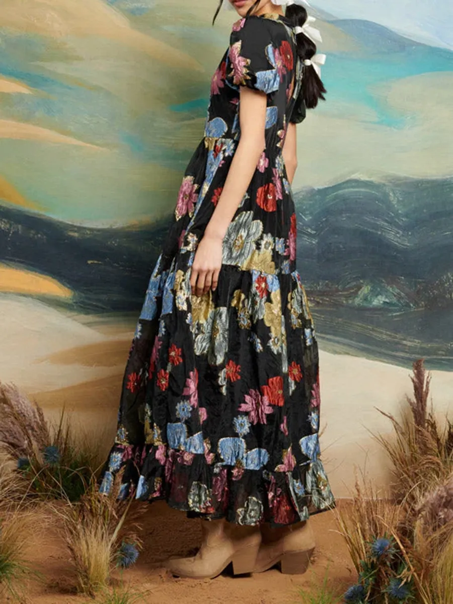 Classics Poetic Jacquard Midi Dress