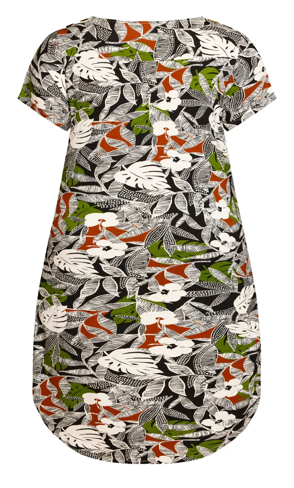 Evans Khaki Callie Print Dress