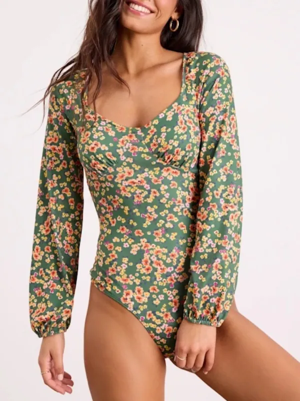 Floral Long Sleeve Bodysuit