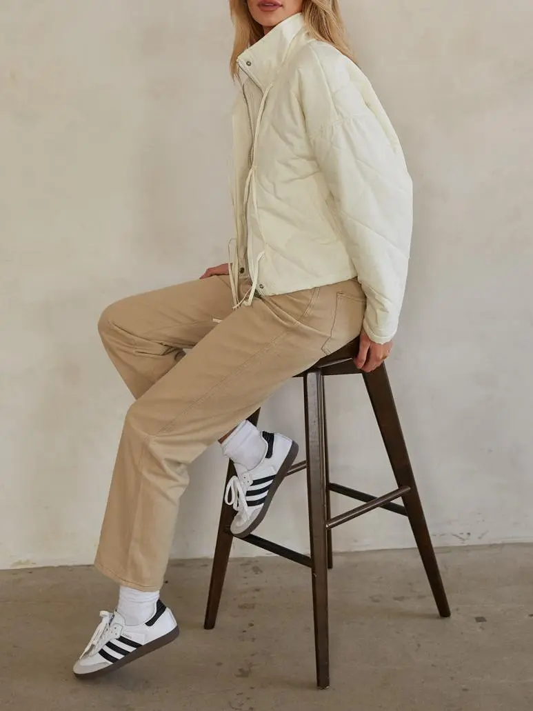 Margot Coquette Quilted Puffer Jacket