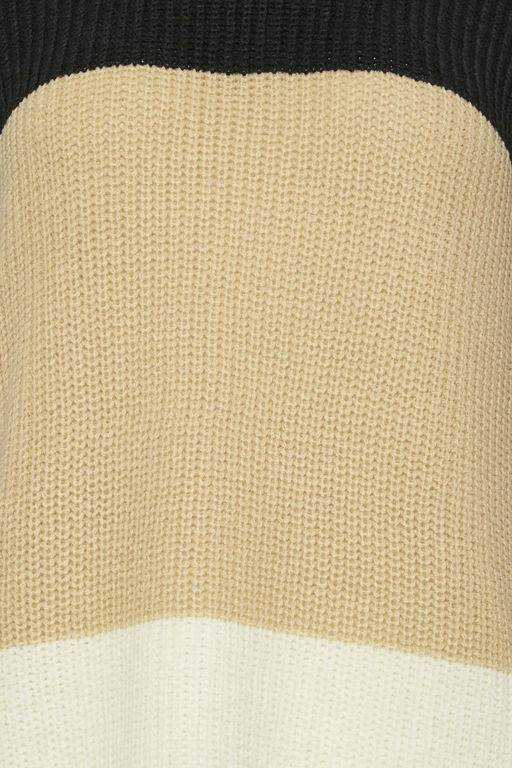 LTS Tall Black & Brown Colourblock Knit Jumper