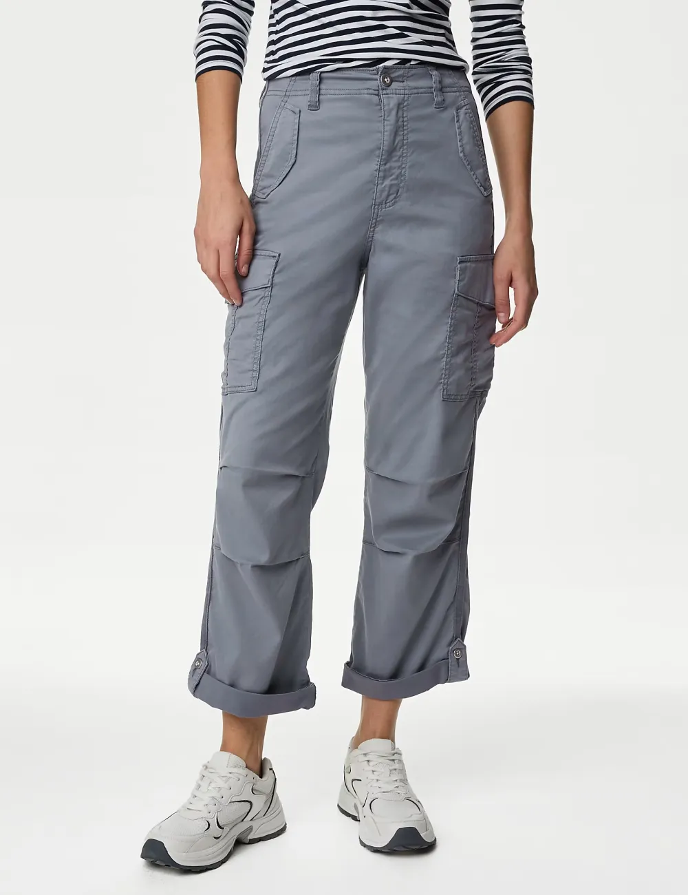 Tea Dyed Cropped Trousers