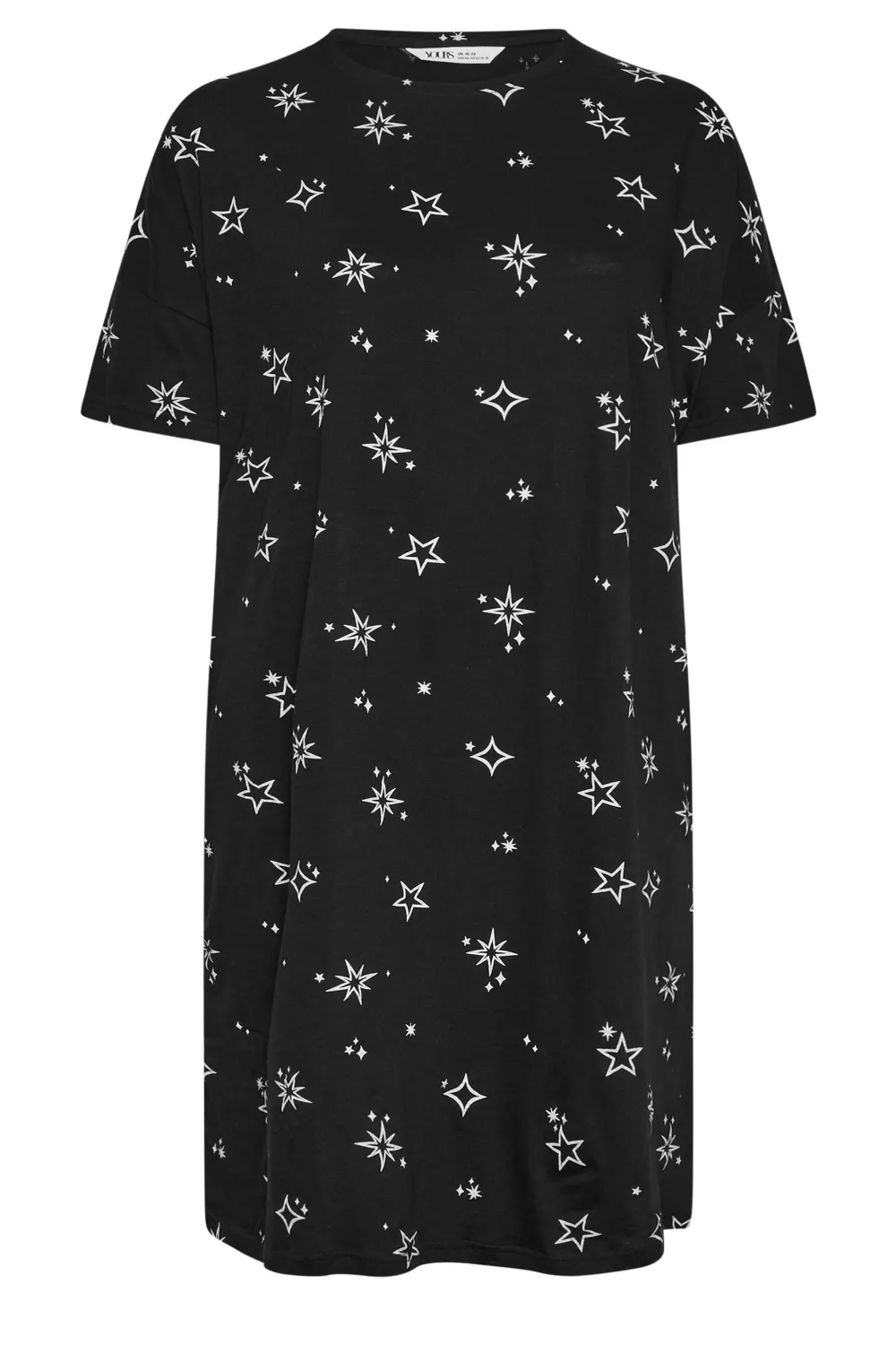 YOURS Curve Blue Celestial Print Sleep Tee Nightdress