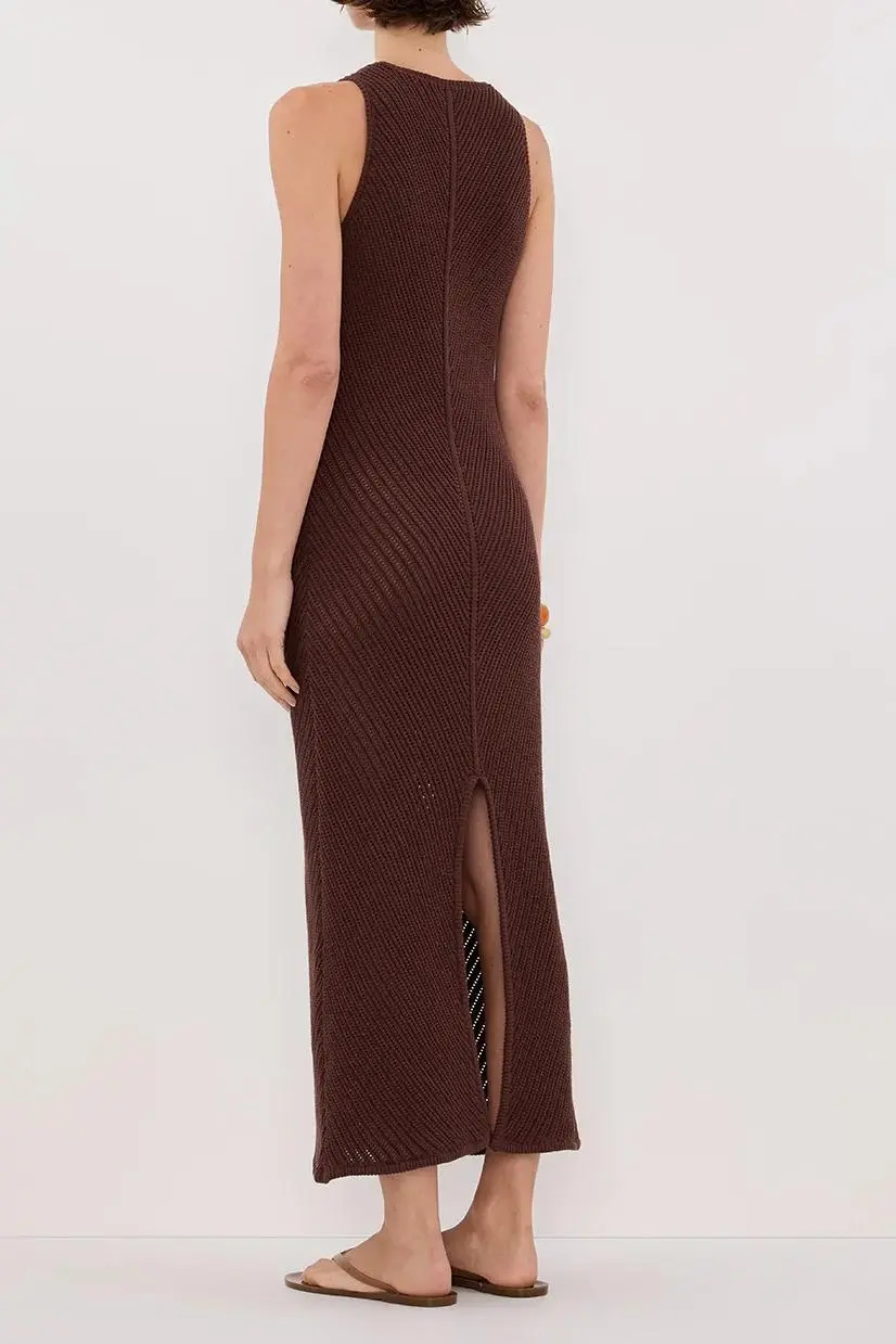 CROCHET KNIT MAXI DRESS