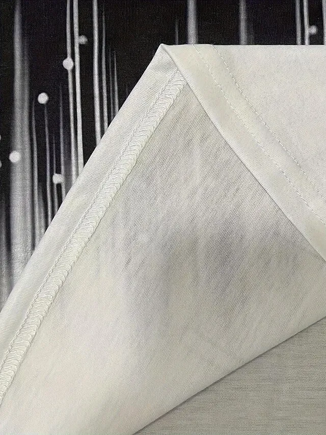 Women's T shirt Tee Henley Shirt Floral Color Gradient Casual Weekend Black Red Blue Print Short Sleeve Tunic Basic V Neck Regular Fit