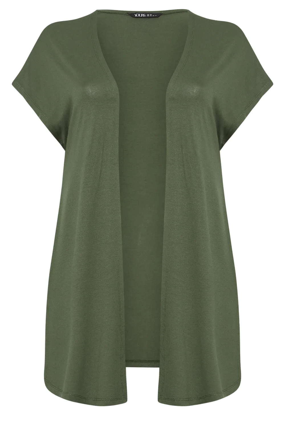 YOURS Curve Green Short Sleeve Cardigan