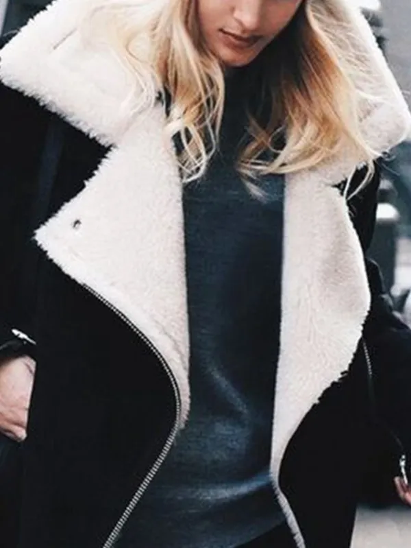 Outdoor Shawl Collar Solid Jacket