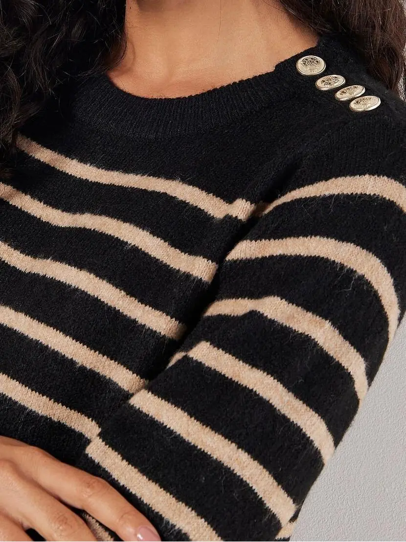 Striped Knitted Dress