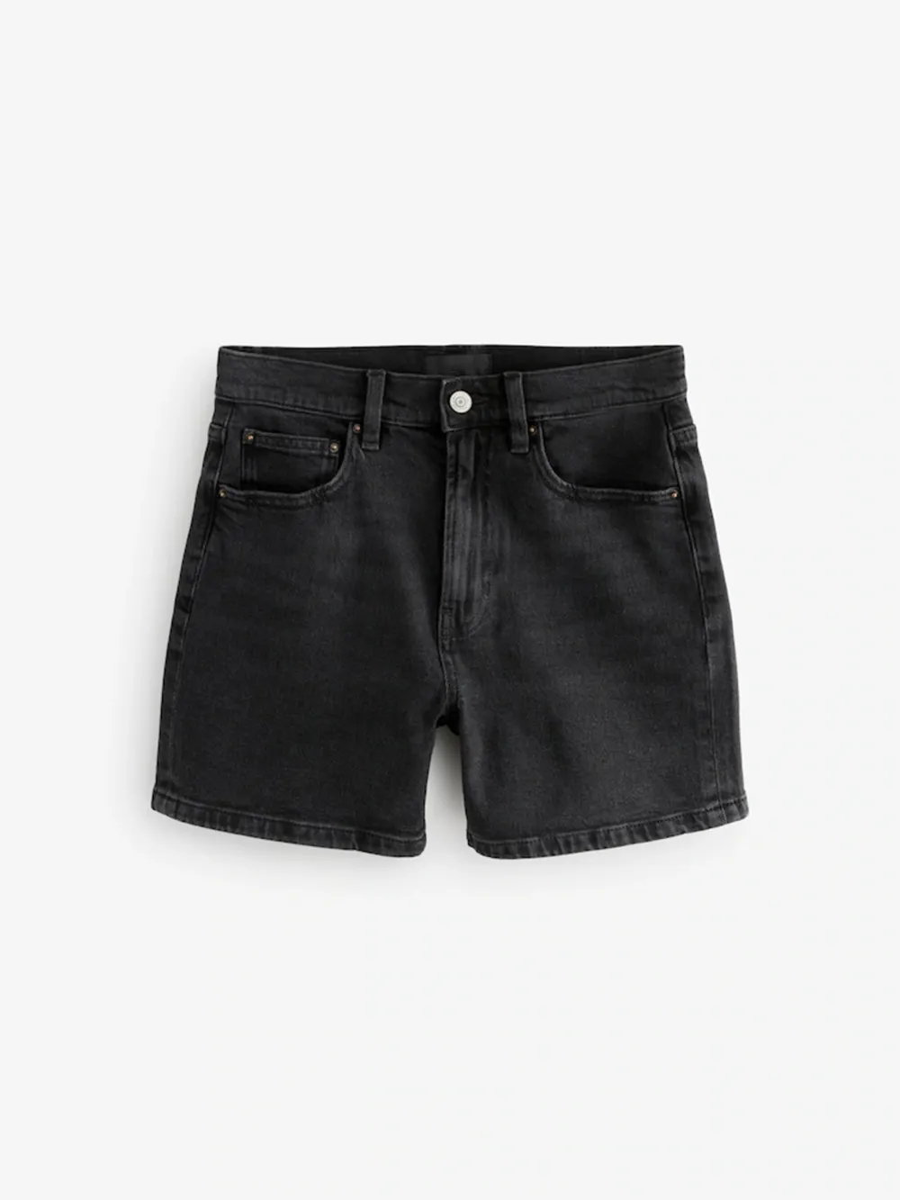Classic Retro Slim-Fit Denim Shorts